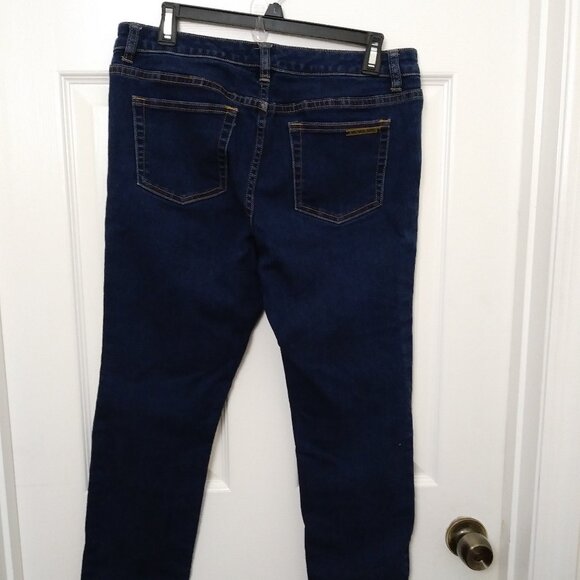 Michael Kors Izzy Skinny Jeans Dark Wash Mid-Rise Skinny Jeans Size 8 - Picture 3 of 15